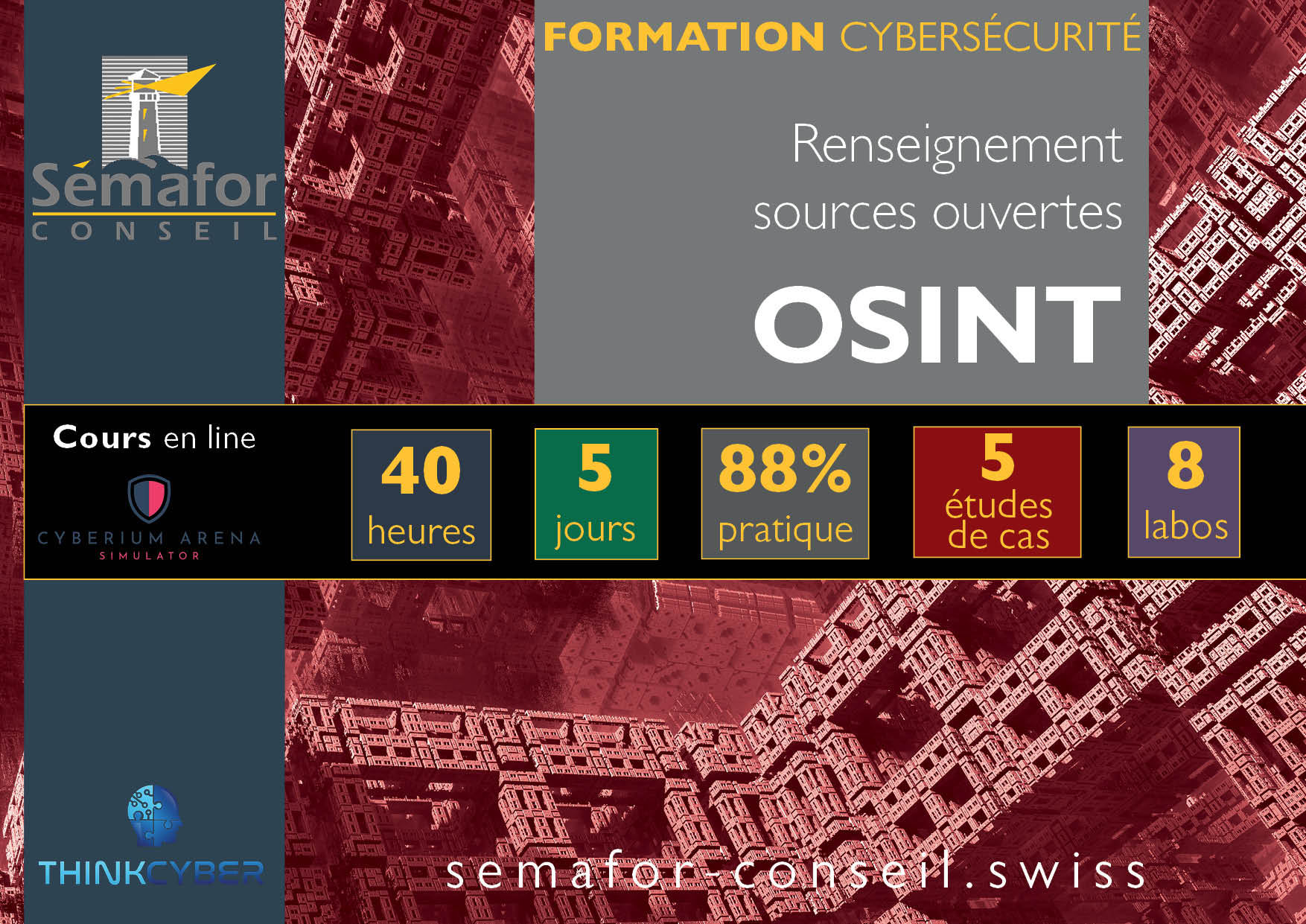 OSINT (Renseignement Sources Ouvertes) - 5 jours en ligne