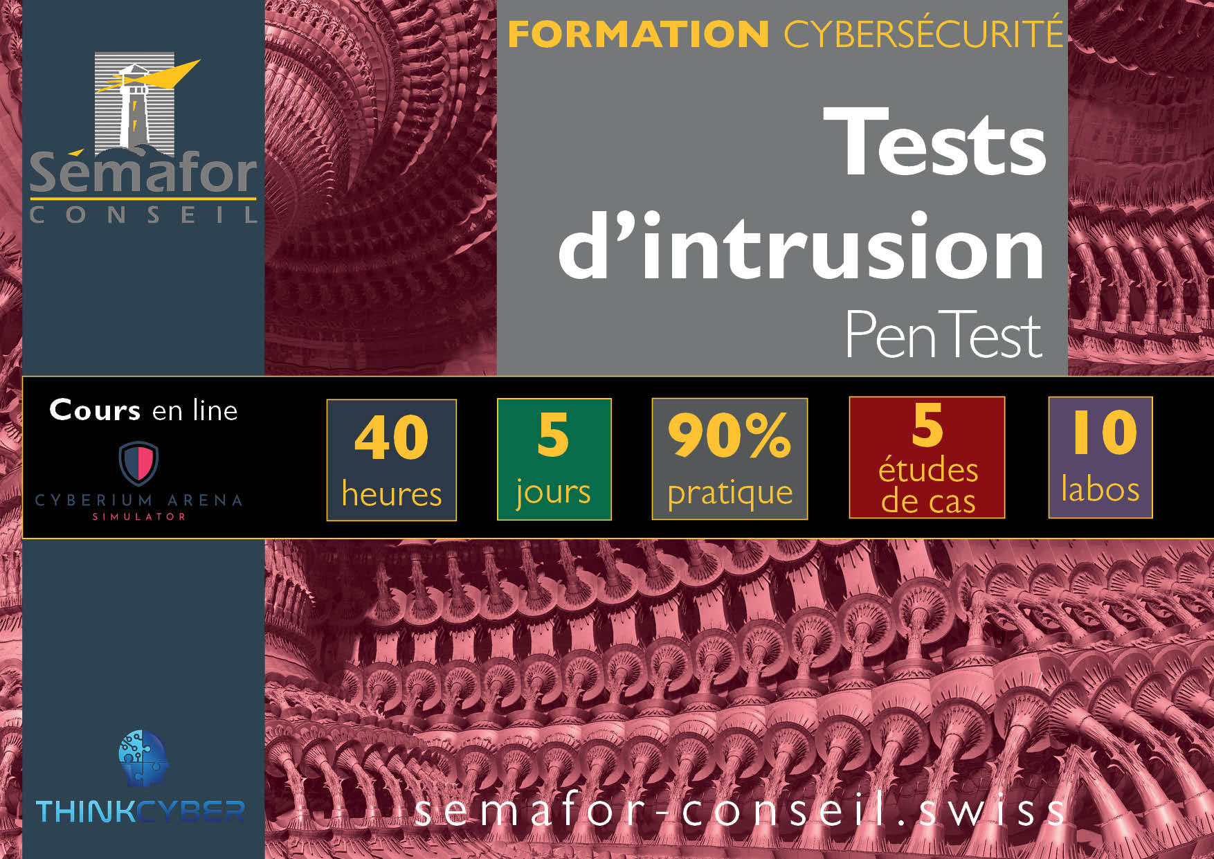 Tests d\'intrusion (PenTest), 5 jours en ligne