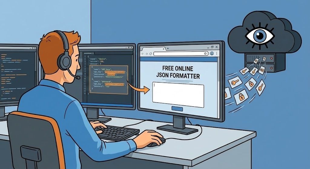 L’Affaire JSONFormatter : Quand un simple “Copier-Coller” ouvre la porte aux fuites de données